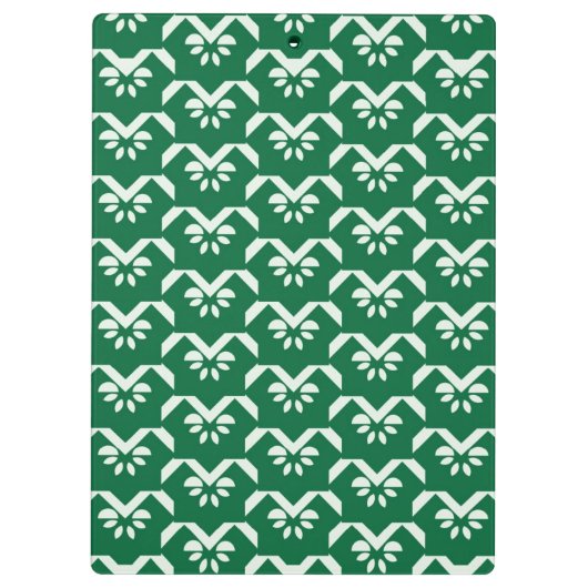 Porte-bloc Zigzag floral vert (Dos)