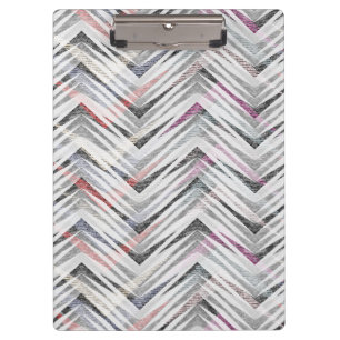 Porte-bloc Zigzag, géométrique, gris, lilas, rose, noir, band