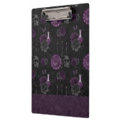 Porte-bloc Zodiac Magie | Plum violet foncé Roses de crâne go (Gauche)