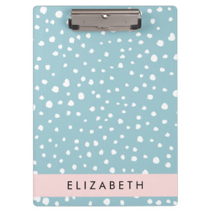Porte-bloc Zones Dalmatiennes Bleues, Points Dalmatiens, Votr