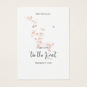 Porte-boucles de demoiselle d'honneur aquarelle ro