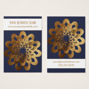Porte-boucles de présentation Fleur Gold Burst Ble