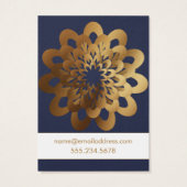 Porte-boucles de présentation Fleur Gold Burst Ble (Dos)