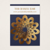 Porte-boucles de présentation Fleur Gold Burst Ble (Devant)