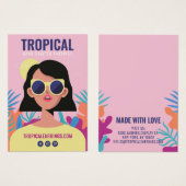 Porte-boucles d'oreilles pour illustration de mode (Devant & derrière)