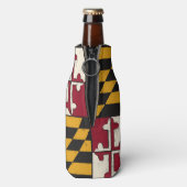 Porte-bouteille isolé froid avec drapeau de l'État (Bouteille Dos)