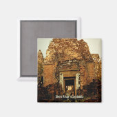 Porte Cambodge Temple ruines Magnet (Recto/Verso)
