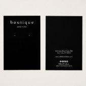 Porte-carte simple à oreille noire (Devant & derrière)