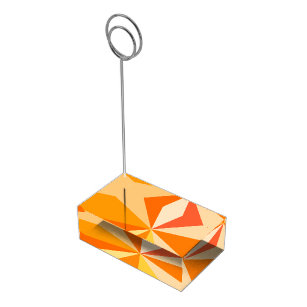Porte-cartes De Placement Pop Art Modern 60s Funky Geometry Rays in Orange