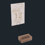 Porte-cartes De Table Élégant détenteur de carte de table Brown<br><div class="desc">Ajoutez une touche de sophistication à votre événement avec cet élégant porte-carte brun. Conçu dans une teinte brune terreuse et chaleureuse, ce support élégant et minimaliste est parfait pour les mariages, les événements d'entreprise, les dîners ou les tables de restaurant. Qu'il s'agisse de cartes de nom, de numéros ou de...</div>