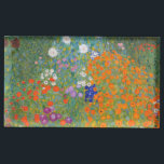 Porte-cartes De Table Gustav Klimt Fleur Jardin Cottage Nature<br><div class="desc">Un beau tableau de jardin - c'est un tableau classique de Gustav Klimt,  appelé Cottage Garden,  ou Bauergarten,  1907,  qui est un gros plan d'un jardin fleuri,  un tableau floral coloré.</div>