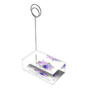 Porte-cartes De Table Mariage floral ultra violet