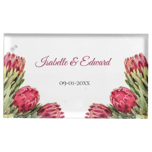 Porte-cartes De Table Table d'hôtes Mariage de fleurs rose botanique