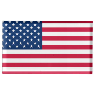 Porte-cartes De Table Titulaire de la carte American Flag Place USA