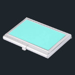 Porte-cartes De Visite Petite chic aqua turquoise Robins Bleu oeuf<br><div class="desc">Aqua bleu bleu bleu rouge,  accessoires de chambre bleu turquoise. Un mariage romantique bleu aqua favorise.</div>