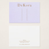 Porte-cheveux en cuir de lavande (Devant & derrière)