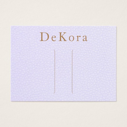 Porte-cheveux en cuir de lavande (Devant)