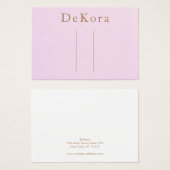 Porte-cheveux en cuir rose (Devant & derrière)