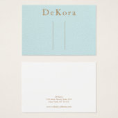 Porte-cheveux en cuir turquoise (Devant & derrière)