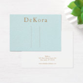 Porte-cheveux en cuir turquoise (Bureau)