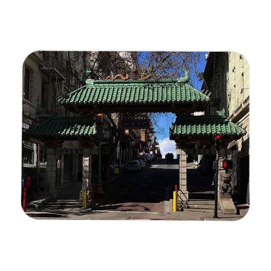 Porte Chinatown de San Francisco Magnet N° 3 (Horizontal)
