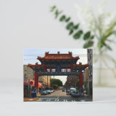 Porte Chinatown de Seattle #1 Carte postale (Debout devant)