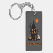 Porte-clé an acrylique | Bonne Halloween (Devant gauche)