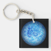 Porte-clé Art Liquide Calme Marée (Devant)