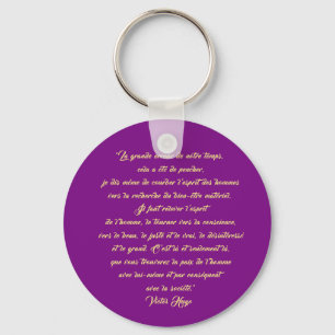porte-clé citation Victor Hugo