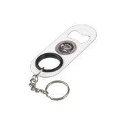 Porte-clé Décapsuleur [410] Scorpion d'argent sacré sur noir (angle arrière)
