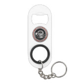 Porte-clé Décapsuleur [410] Scorpion d'argent sacré sur noir (Dos)