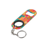 Porte-clé Décapsuleur Abstrait (angle arrière)