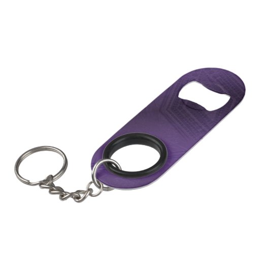 Porte-clé Décapsuleur Acceptation | Motif Boho violet écectique (Devant Angle)
