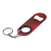 Porte-clé Décapsuleur Acceptation | Motif de Boho Eclectique Rouge (Devant Angle)