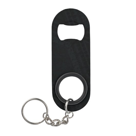 Porte-clé Décapsuleur Acceptation | Texture de saumon noir (Devant)
