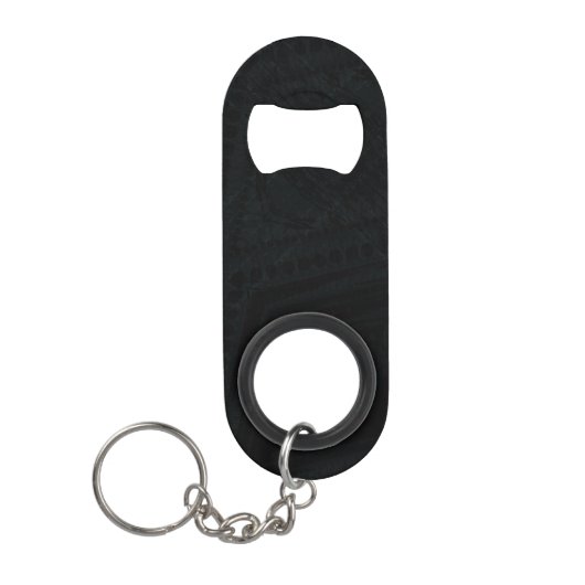 Porte-clé Décapsuleur Acceptation | Texture géométrique foncée (Devant)