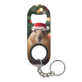 Porte-clé Décapsuleur Adorable Noël Capybara, (Dos)