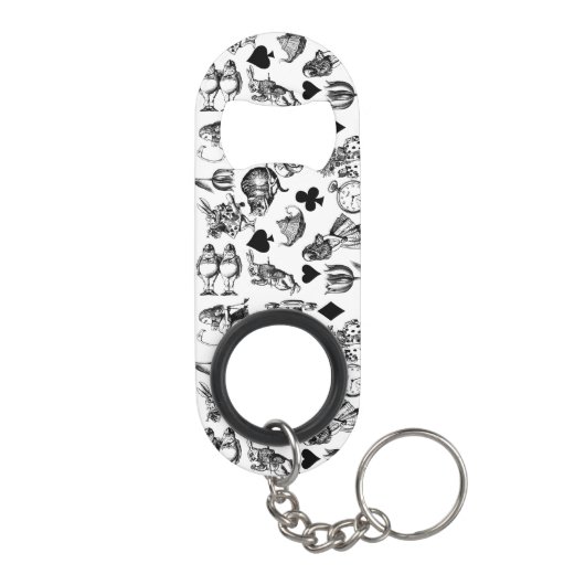 Porte-clé Décapsuleur Alice White Rabbit Wonderland Classic (Dos)