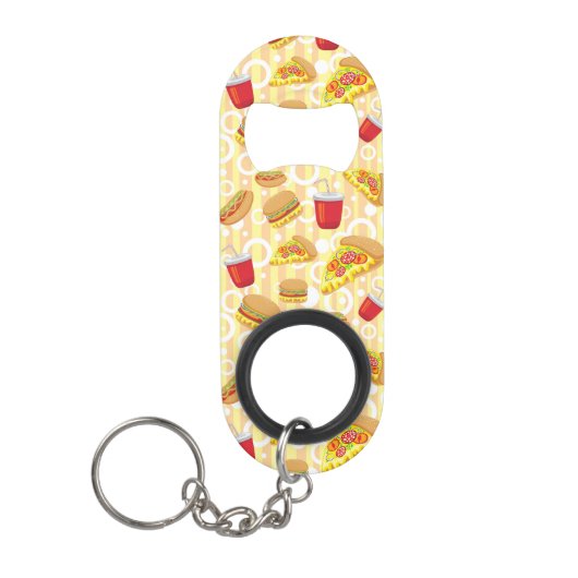 Porte-clé Décapsuleur Aliments de préparation rapide (Devant)