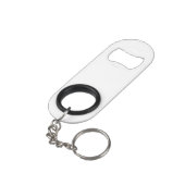 Porte-clé Décapsuleur aller avec le flux (angle arrière)