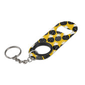 Porte-clé Décapsuleur Ananas noir (Devant Angle)
