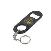 Porte-clé Décapsuleur Ancre or (angle arrière)