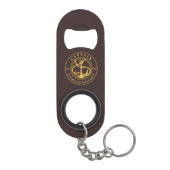 Porte-clé Décapsuleur Ancre or (Dos)