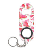 Porte-clé Décapsuleur Aquarelle pastèque 1 (Devant)