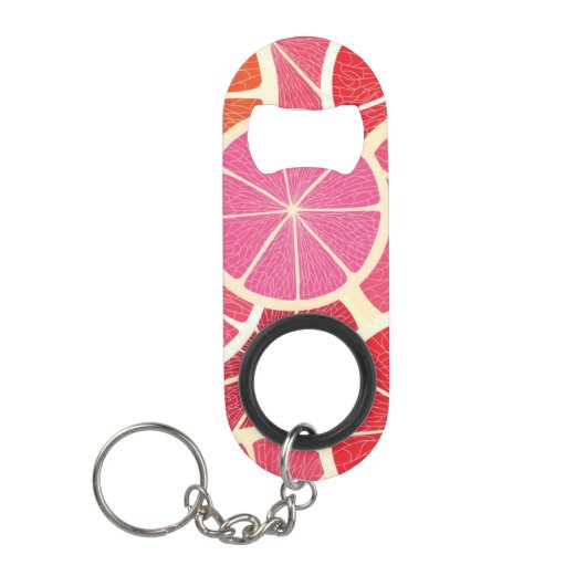 Porte-clé Décapsuleur Arrière - plan de cru de pamplemousse (Devant)