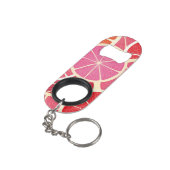 Porte-clé Décapsuleur Arrière - plan de cru de pamplemousse (angle arrière)