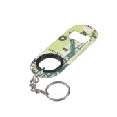 Porte-clé Décapsuleur Arrière - plan de pointe abstrait (angle arrière)