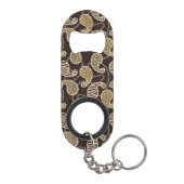 Porte-clé Décapsuleur Arrière - plan de style de Paisley (Dos)