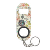 Porte-clé Décapsuleur Arrière - plan floral 3 (Dos)