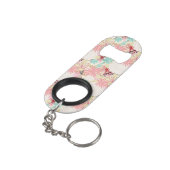 Porte-clé Décapsuleur Arrière - plan floral 4 (angle arrière)